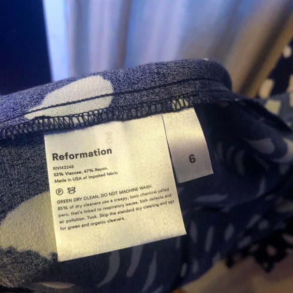 NWOT Reformation Sigmund Dress in Sold Out Splatter Print - Picture 14 of 14